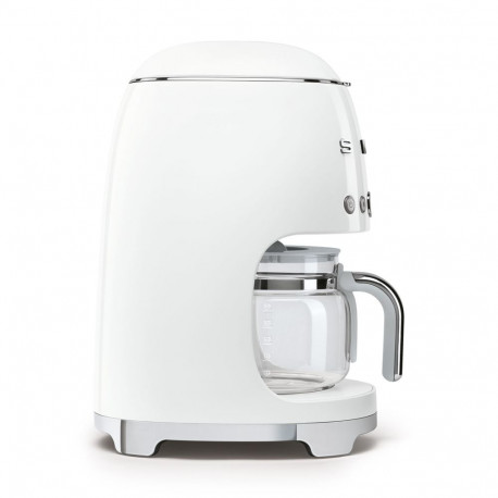 Coffee Maker - SMEG DCF02WHEU 10-Cup Drip Coffee Machine With Programmable Timer White
