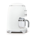 Coffee Maker - SMEG DCF02WHEU 10-Cup Drip Coffee Machine With Programmable Timer White
