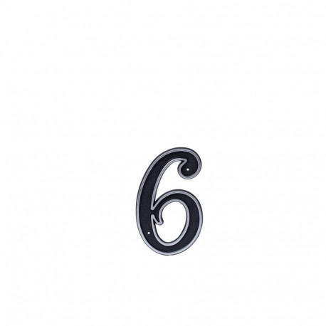 BLASTIC HOUSE NUMBER 6 150MM BLACK