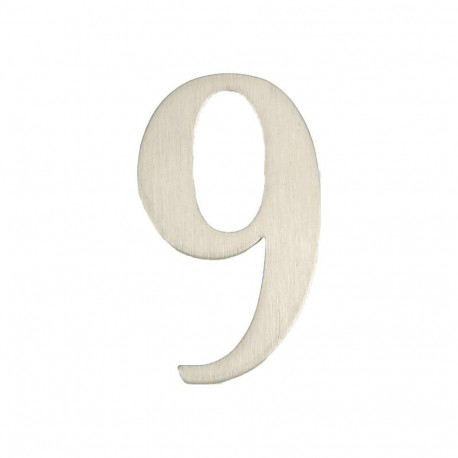 Uksenumber 9 SS-9 62mm roostevaba teras