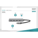 Digitus USB-C 4-Port (silver)