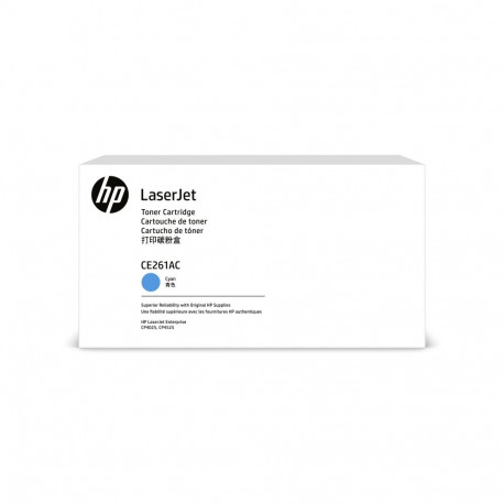 HP toner CE261A Contract 11000pgs Color Laserjet CP4025/CP4520/CP4525, cyan