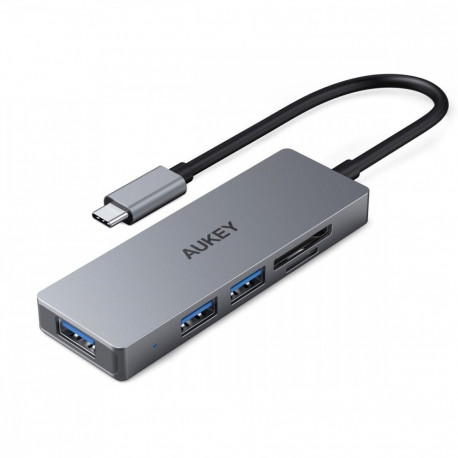 AUKEY usb-c-jaotur CB-C63 4i üliõhuke alumiiniumist