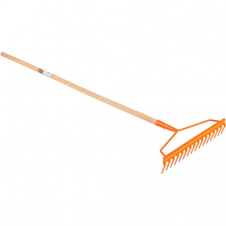 Flo Reha GRD 35759, 16 hammast, 145cm, teras, lakitud, puidust käepide
