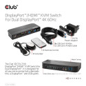 VIDEO SWITCH KVM DP/HDMI/CSV-7210 CLUB3D