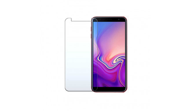 Evelatus Samsung J6 Plus 0.33 Flat Clear Glass Japan Glue Anti-Static