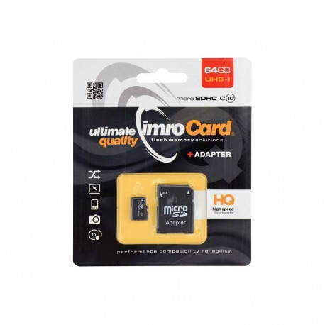 Imro Micro SDHC 64 GB Class U1 PAMIMRSDG0009