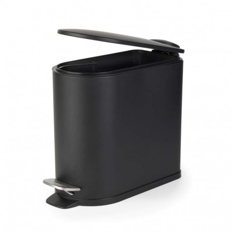 Beldray LA036690BLKPEU7  Slimline D-Shaped Pedal Bin  5-Litre, White