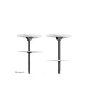 NEOMOUNTS Back-to-Back Screen Ceiling Mount Height 106-156cm