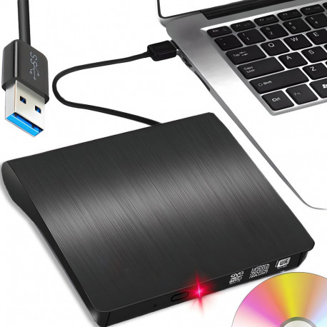 Napęd cd-r/dvd-rom/rw zewnętrzny usb 3.0 nagrywarka cd odtwarzacz przenośny -e293