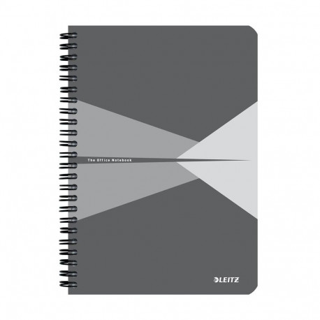 Notebook Leitz Office PP A5 Ruled Grey