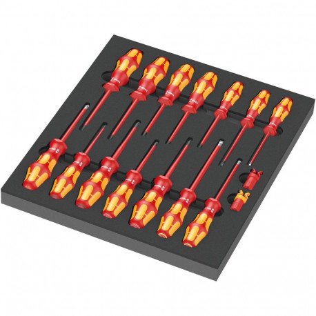 Wera 9711 VDE Screwdriver Set 1 Foam Inlay