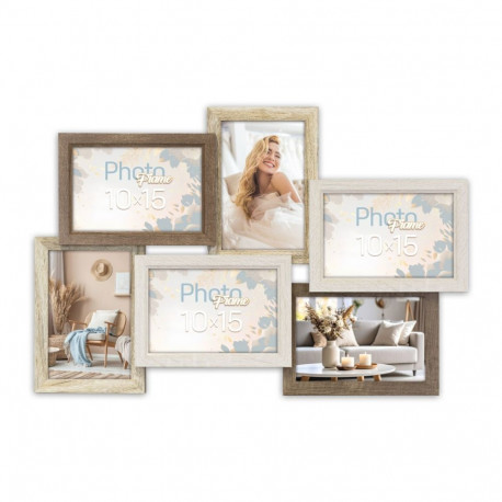 ZEP pildiraam Trani 6Q SH566 MDF, sisemõõt 10x15cm, 6 fotole