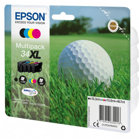 Epson DURABrite Ultra Multipack (4 colors) 34 XL          T 3476