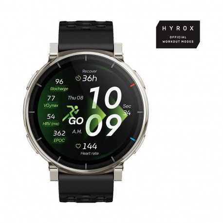 Amazfit nutikell Active 3 premium HYROX-režiim, must