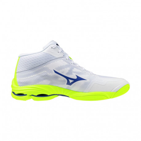 Võrkpallijalatsid Mizuno WAVE LIGHTNING PRO MID(U) valge/neoonkollane - 39