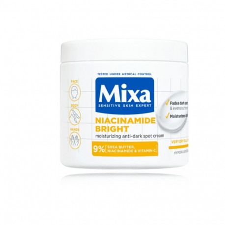 Mixa Niacinamide Bright Moisturising Anti-Dark Spot Body cream 400 ml