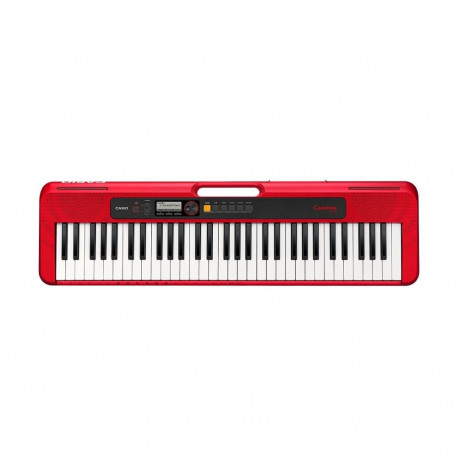 MIDI Keyboard - Casio CT-S200 61-Key, USB, 48-Note Polyphony, Red/White