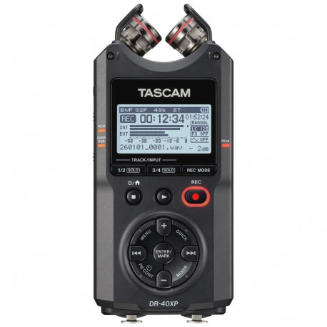 Audio Recorder - Tascam DR-40XP 4-Track USB Type-C XLR Combo Black