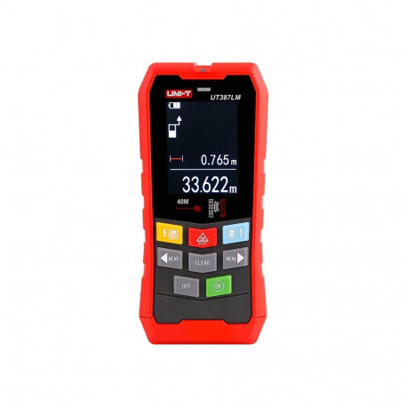 Tool - Uni-T UT387LM Wall Scanner, Detects Ferrous Metals Up To 100 mm, Live Wires Up To 40 mm, Blac