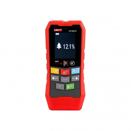 Tool - Uni-T UT387S Wall Scanner With Laser Rangefinder And Wood Moisture Measurement - Black