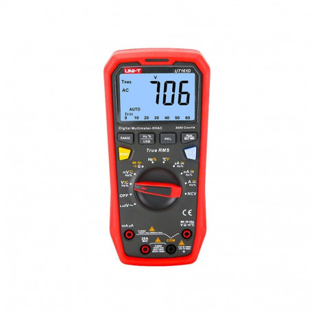 Measurement Tool - Uni-T UT161D True RMS Digital Multimeter 1000V 10A Black