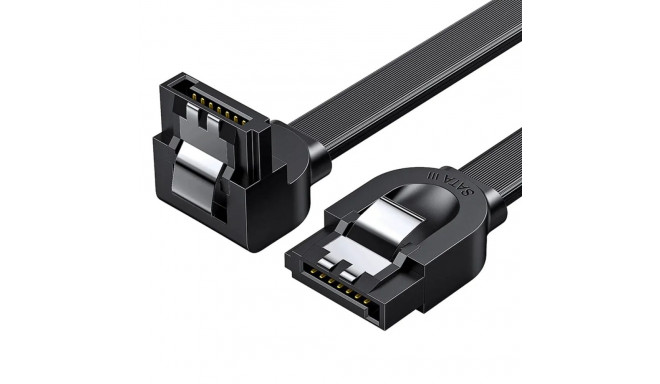 Ugreen nurga SATA 3.0 kaabel 0,5m must (US217)