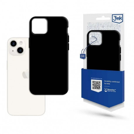 3mk Matt phone case for iPhone 15 black