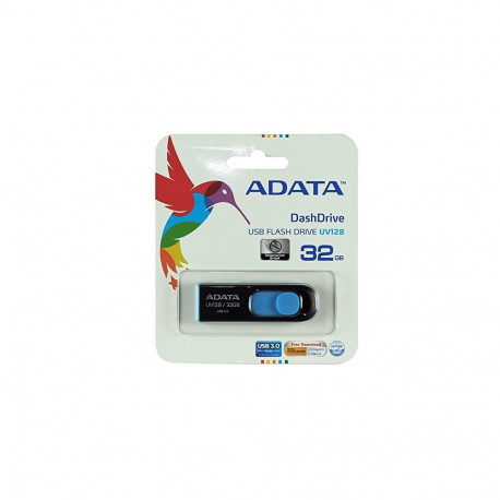 Dash Drive USB-mälupulk UV128 32GB USB-A 3.2 Gen1, must/sinine