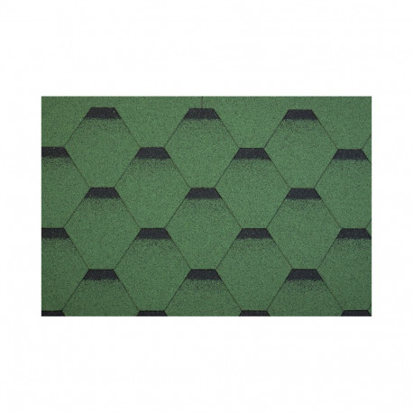 SHINGLES SONATA QUADR PLUS SBS GREEN 3M2