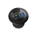 ICY BOX USB hub IB-HUB1404A, black