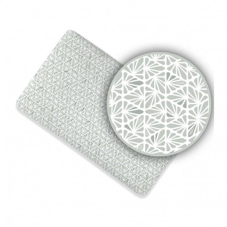 Ankras bed sheet with elastic band 120x60  green mosaic