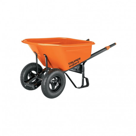 TRUPER EXPERT 120L 2 WH WHEELBARROW HDPE