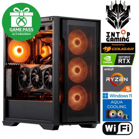 INTOP AQUA Ryzen 5 7500X3D 16GB 1TB SSD M.2 NVME RTX5060Ti 16GB WiFi WIN11 POWERED BY COUGAR