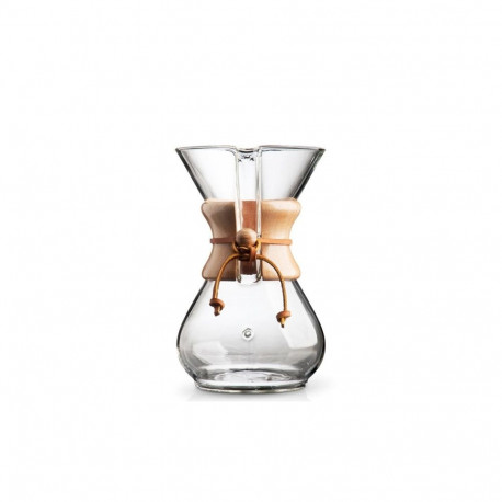Coffee Maker - Chemex Classic Coffee Maker 900 ml Carafe Brews 6 Cups Glass With Wood Accent Clear