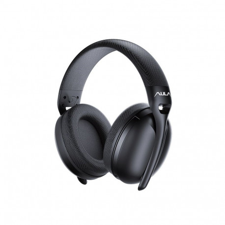 Headphones - AULA S6 Bluetooth Gaming Headset With Noise-Canceling Mic, 22 Hours Battery Life, Black