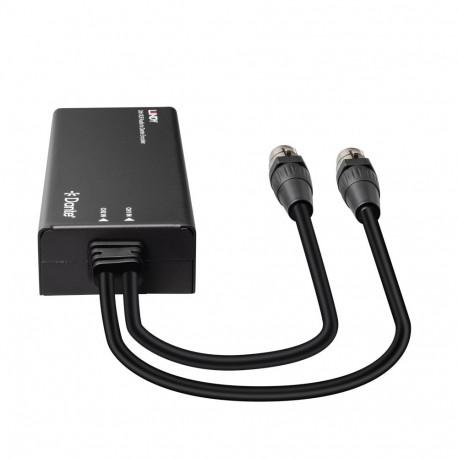 Audio Encoder - Lindy 2ch XLR to Dante Encoder, 96kHz, PoE, Black