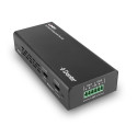 Audio Decoder - Lindy 2ch Dante® to Analog Audio Decoder 96kHz 24-Bit 100m Black