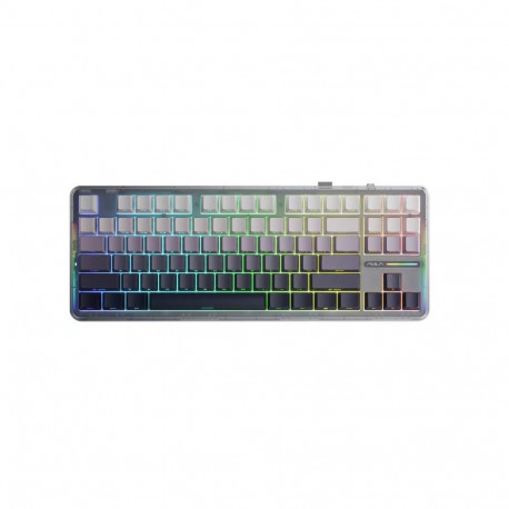 Keyboard - AULA Gasket F87 87-Key Mechanical RGB Bluetooth 4000 mAh Gradient Grey