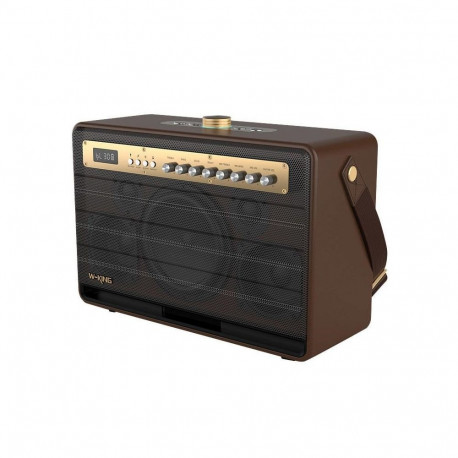 Wireless Speaker - W-King K6L 120W Bluetooth 5.0, 8 Hours Battery Life, Brown