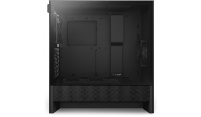 Computer Case - NZXT H5 Flow Midi Tower, Tempered Glass, Cooling Support, Black