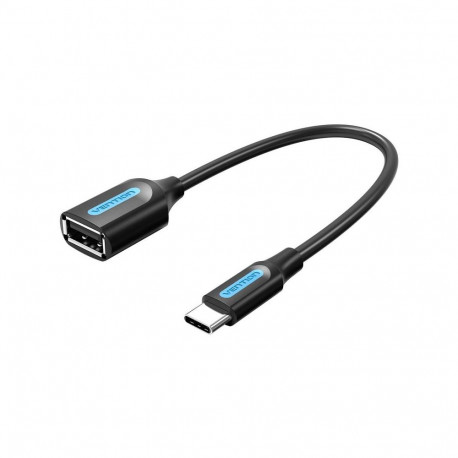 CABLE USB2.0C MALE TO A FEMALE/0.15M BLACK CCSBB VENTION