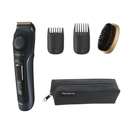Rowenta Beard Trimmer | TN3804E0 Virtuo | Cordless | Number of length steps 39 | Black/Blue