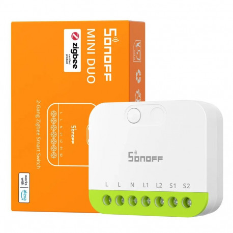 Smart 2-gang Zigbee switch Sonoff MINI-ZB2GS