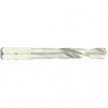Metal drill bit 4.5mm, HSS, 1/4" hex shank, extra short series, split point, fully ground