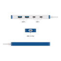 "D TARGUS HyperDrive Flex 4 Port USB-C Combo Hub"