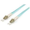 Equip patchkaabel LC->LC 25.00m multimode duplex OM3, türkiis