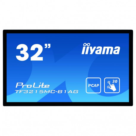 "80,0cm/31.5"" (1920x1080) iiyama ProLite TF3215MC-B1AG 16:9 FHD AMVA3 8ms HDMI VGA VESA Touch Black