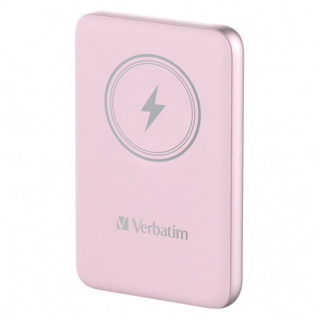 Verbatim juhtmevaba akupank Charge 'n' Go 10.000mAh Qi PD 3.0 Quick Charge 3.0, roosa
