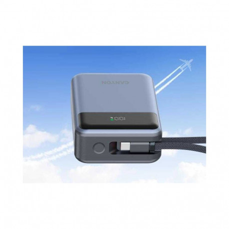 Canyon Power bank OnPower 600 built-in cable 20000 mAh PD65W dark grey